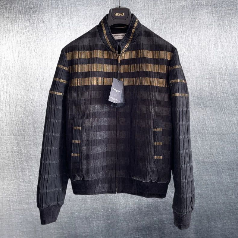 Saint Laurent Paris Saint Laurent Paris Gold and silver thread embroidery jack Size US S / EU 44-46 / 1 - 1 Thumbnail