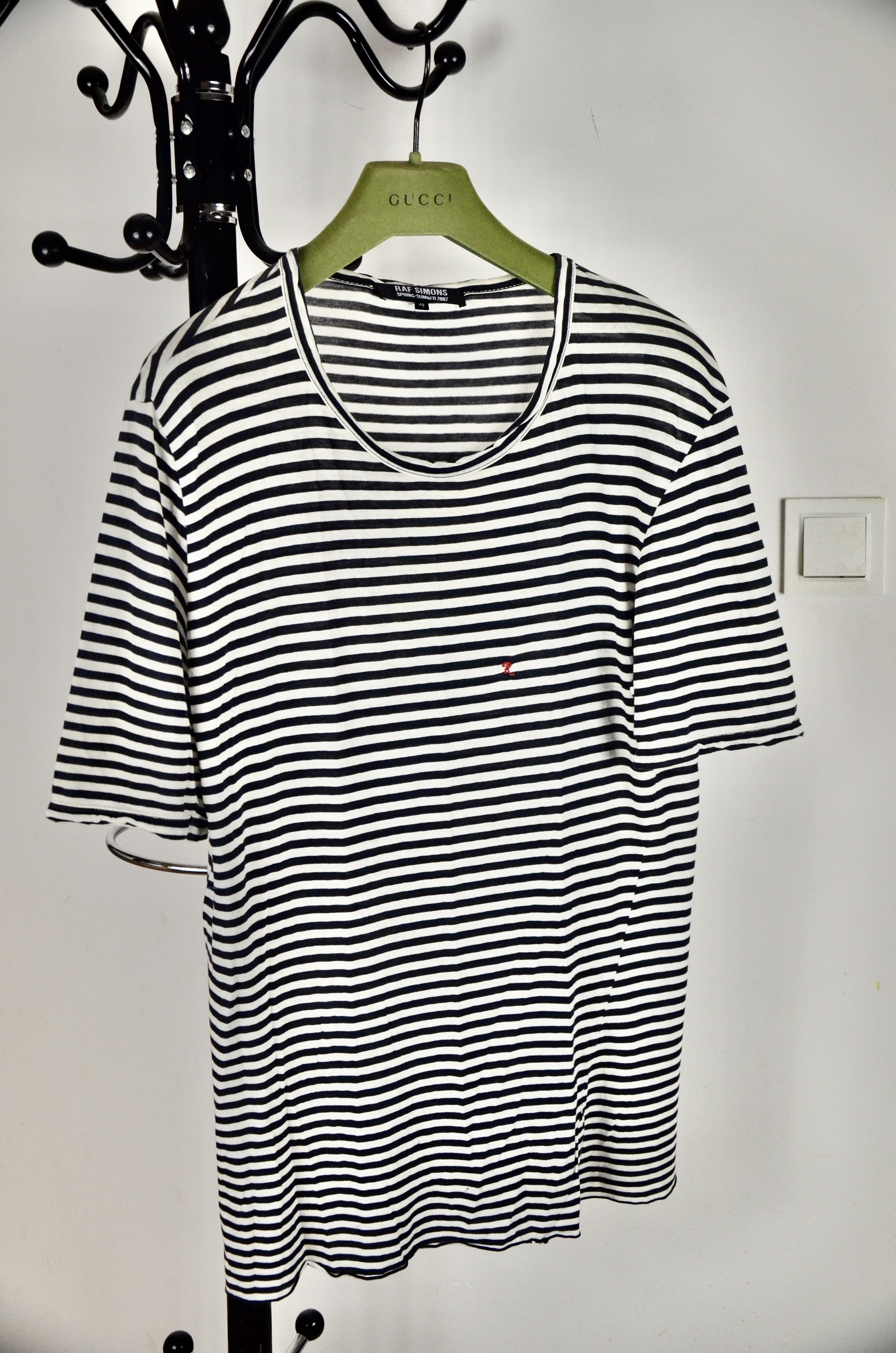 Raf Simons Raf Simons t-shirt (SS 2007) archive rare stripe tee 
