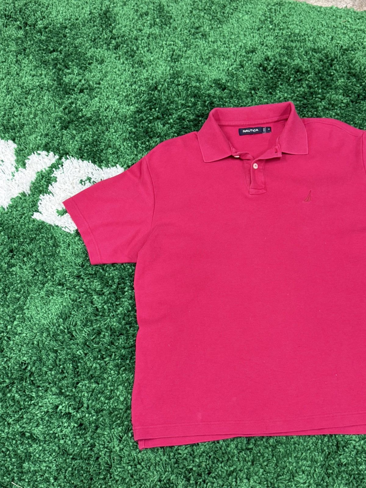 Nautica Nautica Pink Logo Polo Shirt Medium 90s Y2k Size US M / EU 48-50 / 2 - 2 Thumbnail