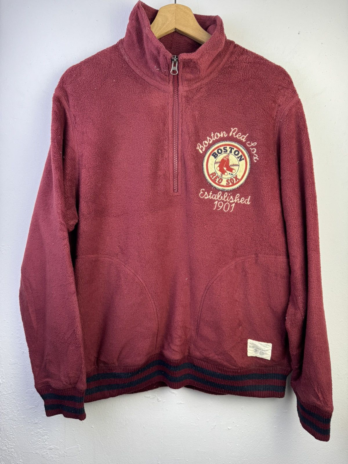 Uniqlo Uniqlo Boston Red Sox vintage half-zip Size US XL / EU 56 / 4 - 2 Thumbnail
