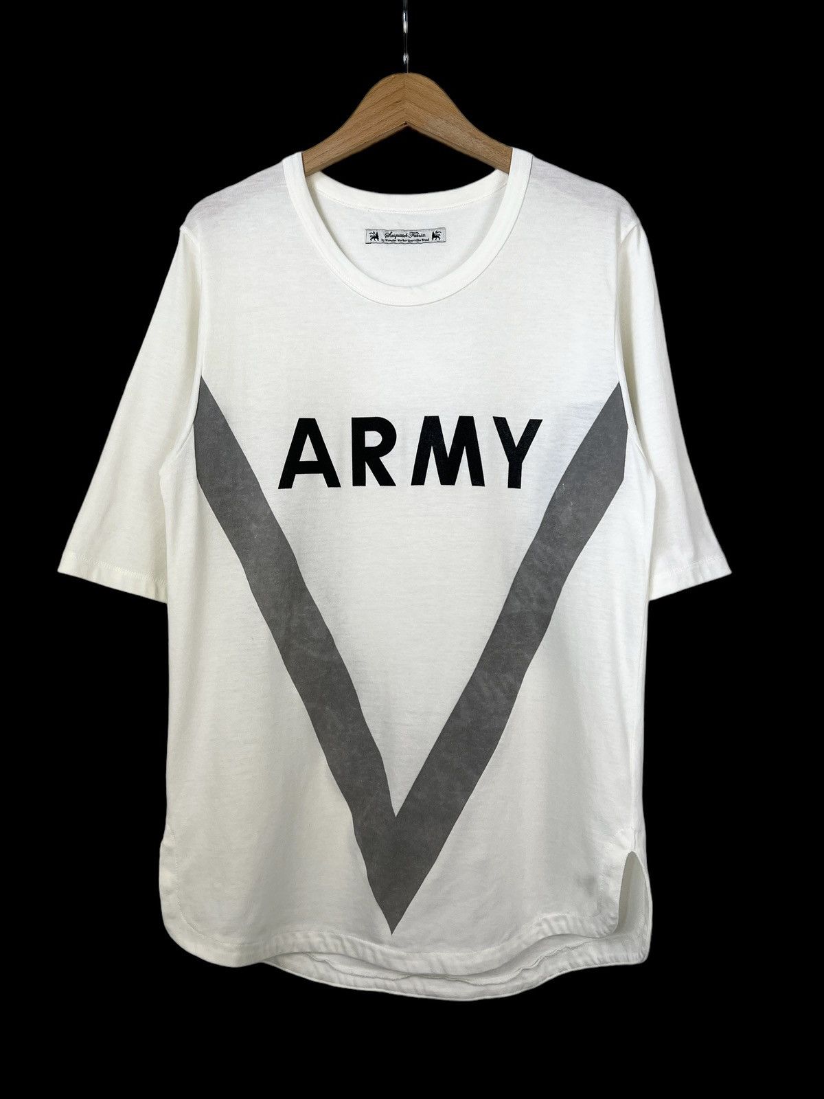 image of Sasquatchfabrix ‘Army” Reflective Shirt in White, Men's (Size Medium)