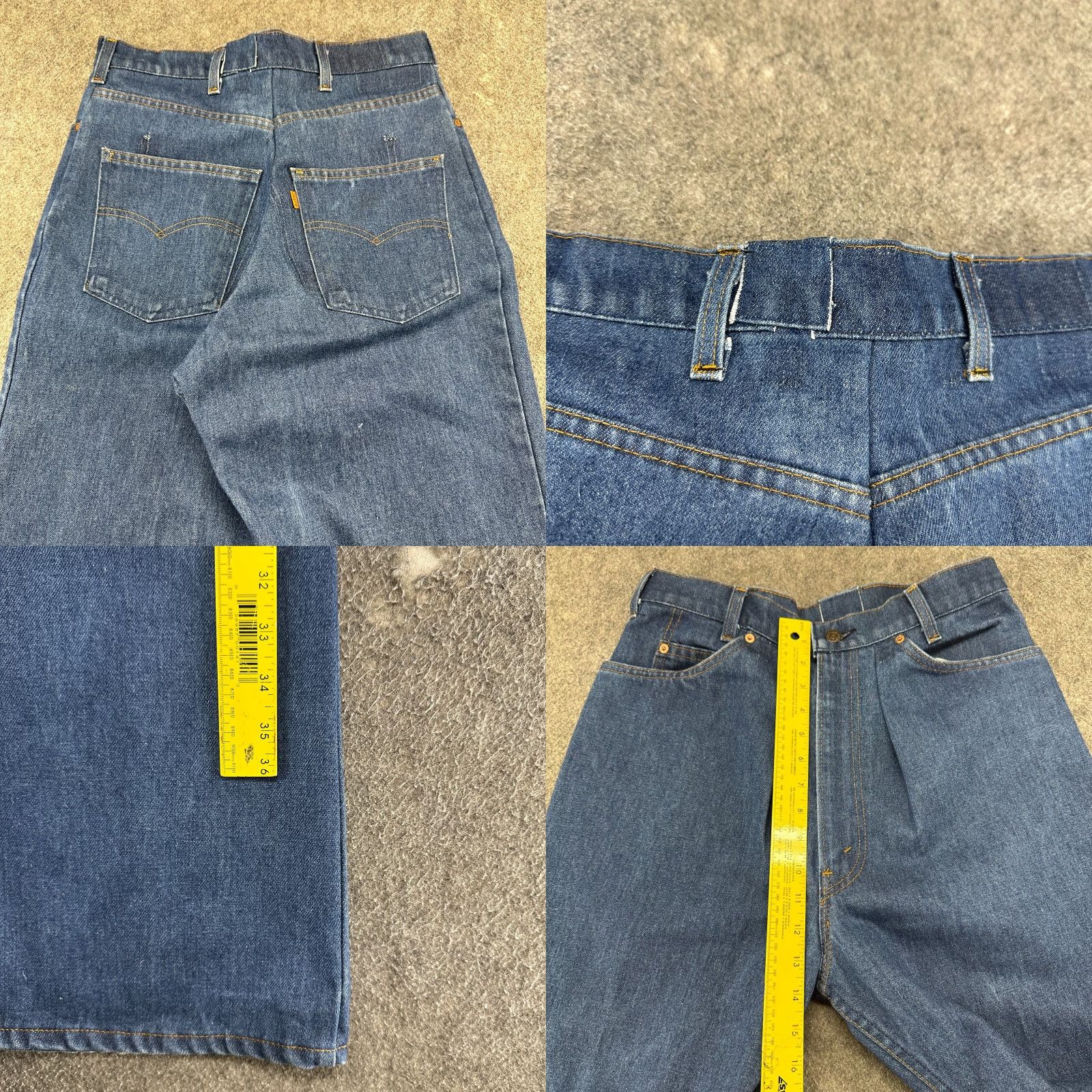 Levi's VINTAGE Levi's Jeans 31x30 Blue Carhartt - Levis Orange Tab 80s Workwear Relaxed Straight 5-Pocket Mens Size US 31 - 8 Thumbnail