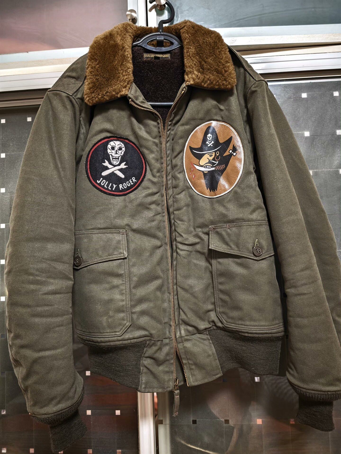 Freewheelers Freewheelers B10 Flight Jacket with Skull Design Size US XXS / EU 40 - 1 Thumbnail