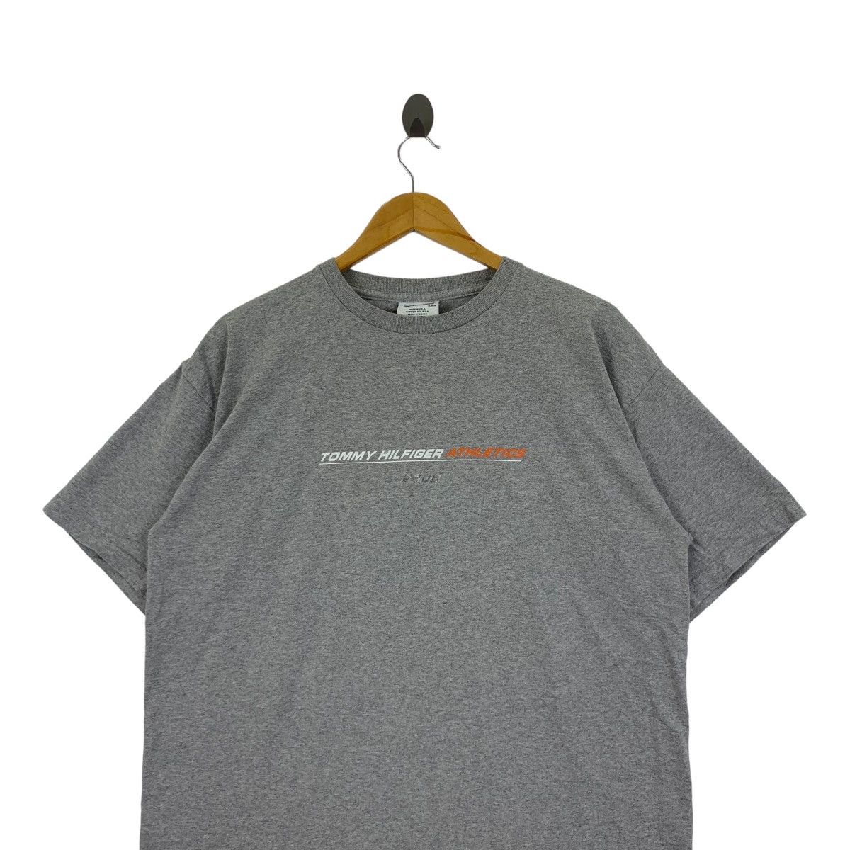 Tommy Hilfiger Vintage TOMMY HILFIGER ATHLETICS Box Logo Tee Shirt Top Size US M / EU 48-50 / 2 - 2 Thumbnail