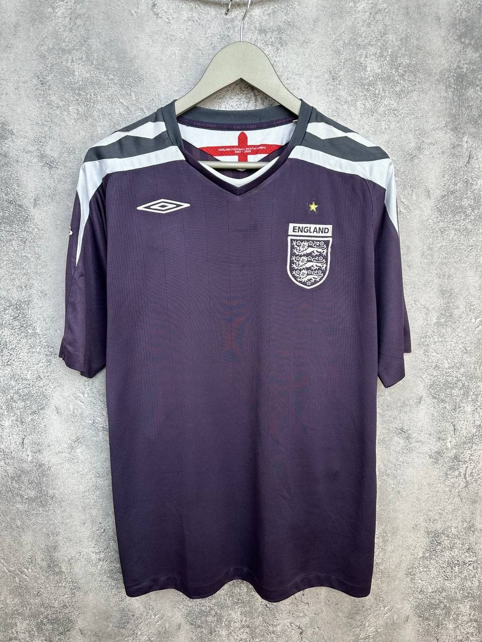 Umbro Umbro England Away Jersey 2007–2009 Purple Football Shirt Size US XL / EU 56 / 4 - 1 Thumbnail