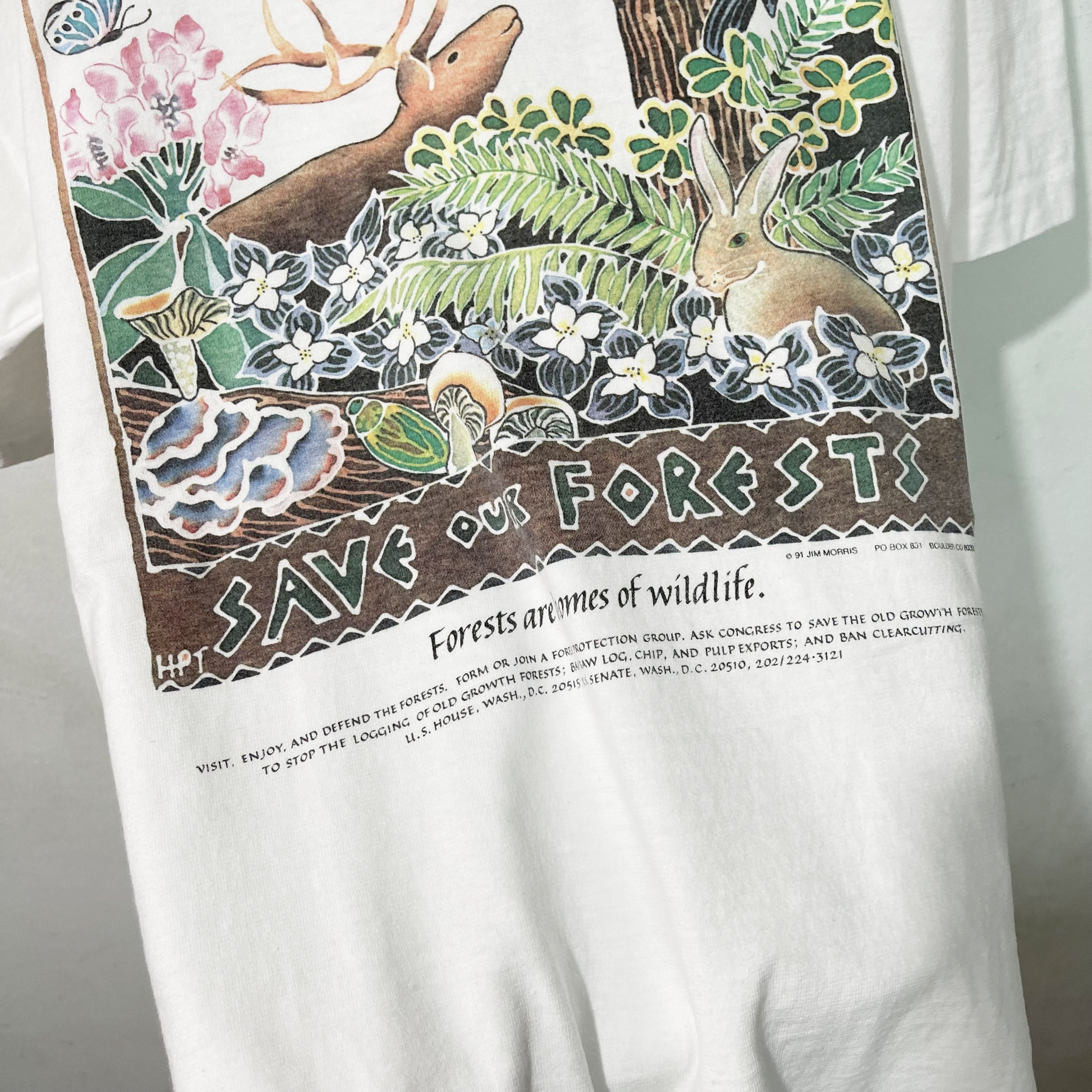Vintage Vintage 90s Save the Rainforest Shirt Size US M / EU 48-50 / 2 - 3 Thumbnail