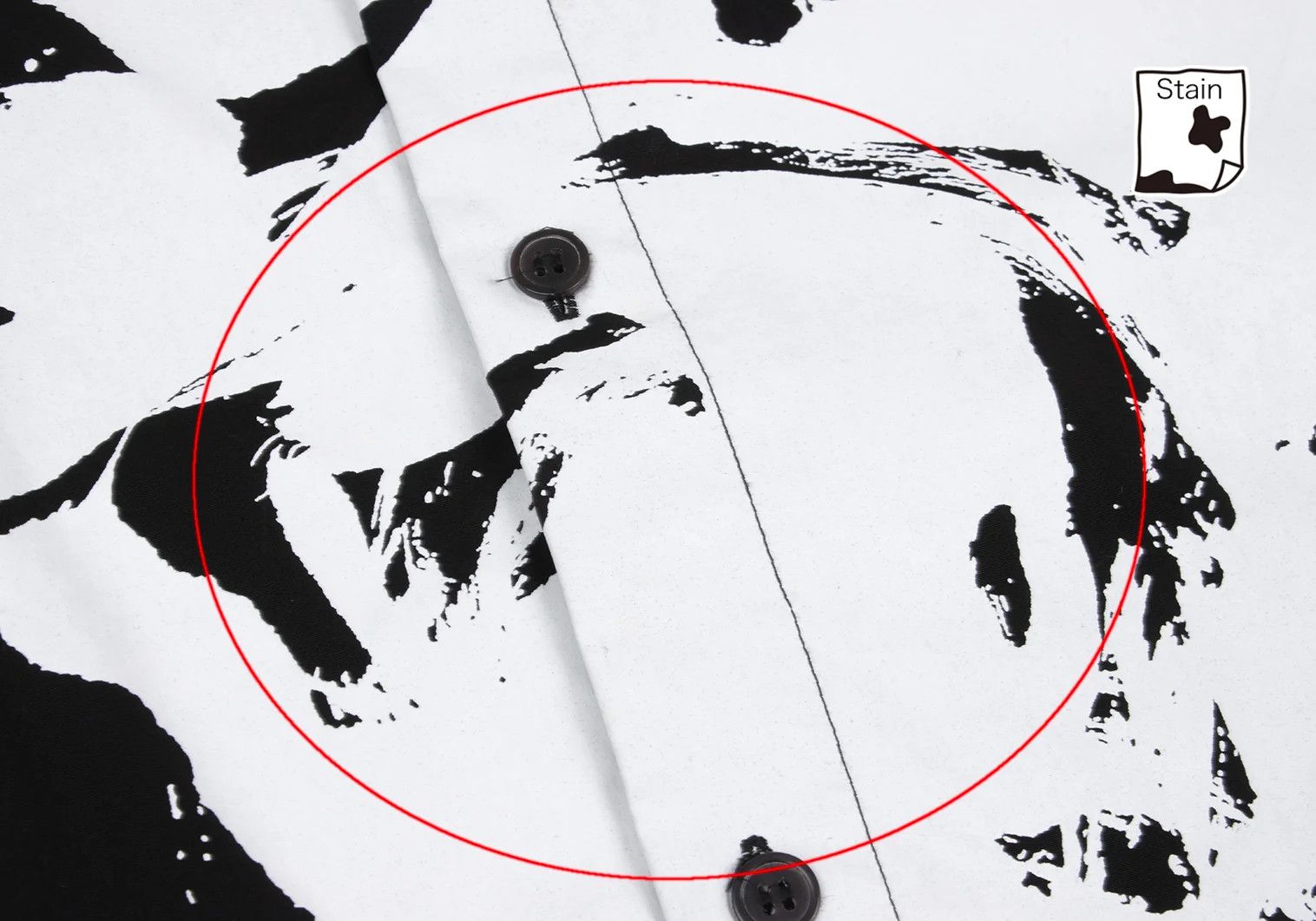 Yohji Yamamoto Pigment Print Shirt in Black and Off-White Size US S / EU 44-46 / 1 - 10 Thumbnail