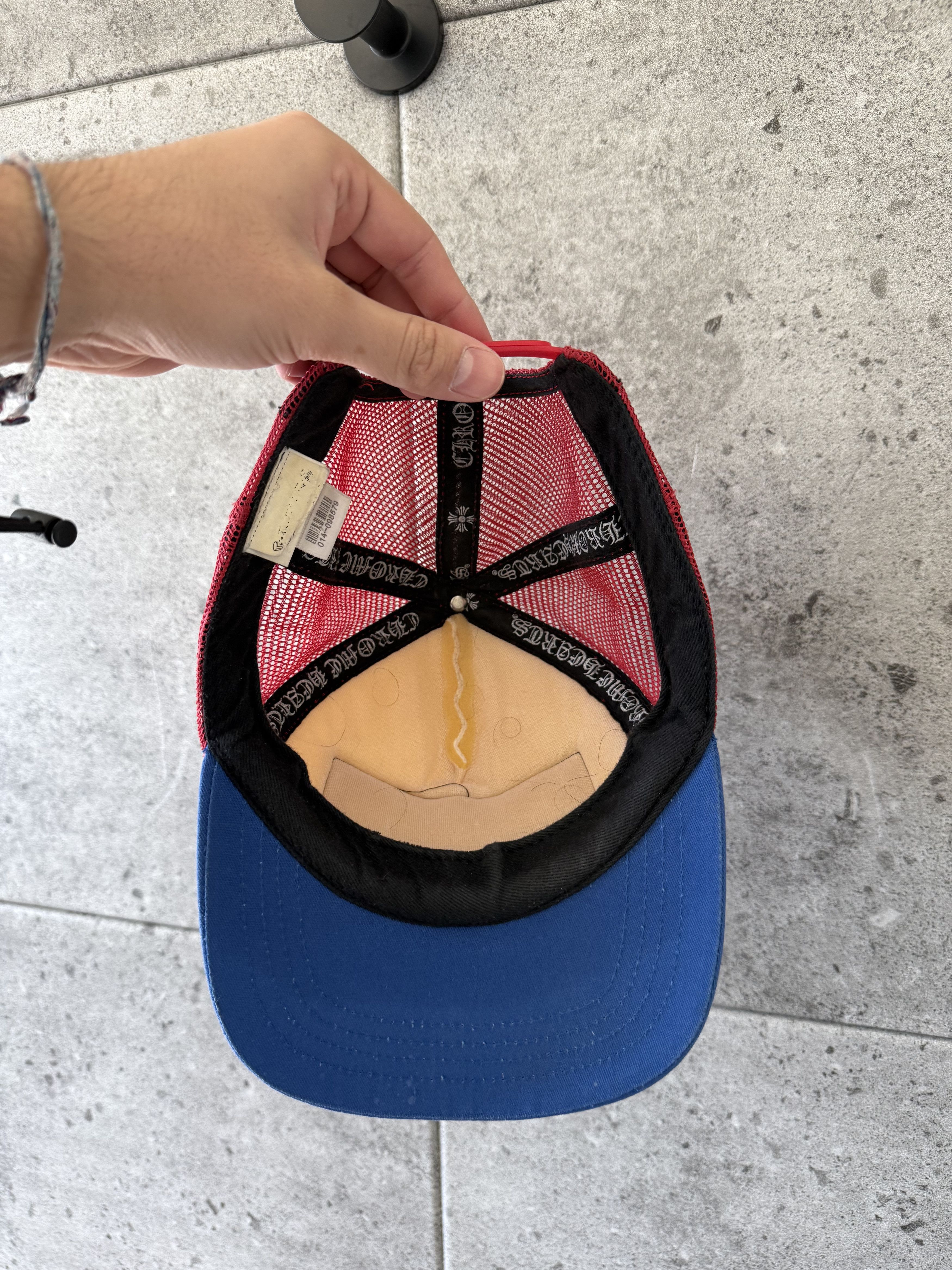 Chrome Hearts Chrome hearts blue and red fuck trucker hat Size ONE SIZE - 3 Thumbnail