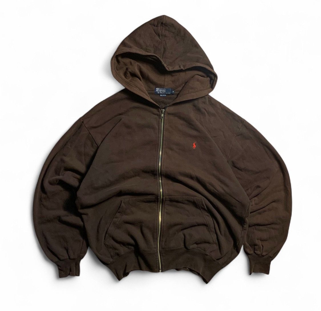 Polo Ralph Lauren Vintage 90s Polo Ralph Lauren Hoodie Baggy Zipper Size US M / EU 48-50 / 2 - 1 Thumbnail