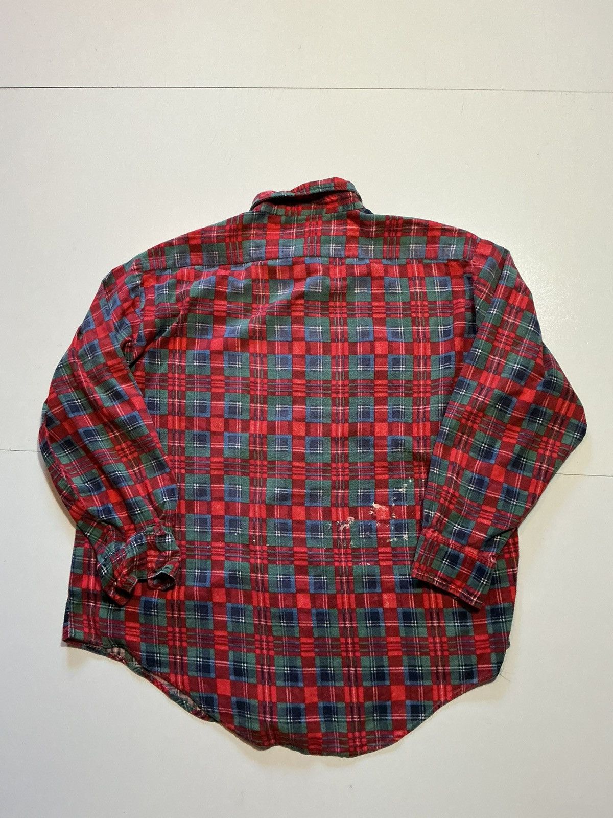 JCPenney Vintage 70s 80s JCPenney Plaid Printed L/S Flannel Shirt Size US XL / EU 56 / 4 - 2 Thumbnail