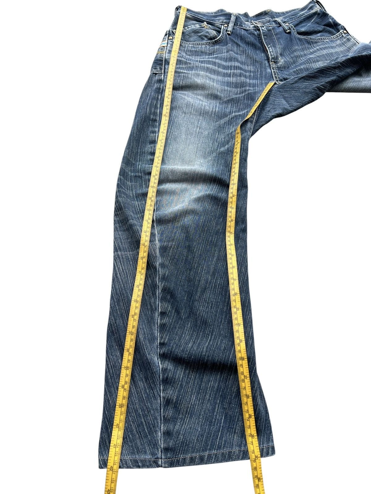 Edwin Vintage Edwin Function Buckle Back Baggy Denim Jeans 33x31 Size US 33 - 12 Thumbnail