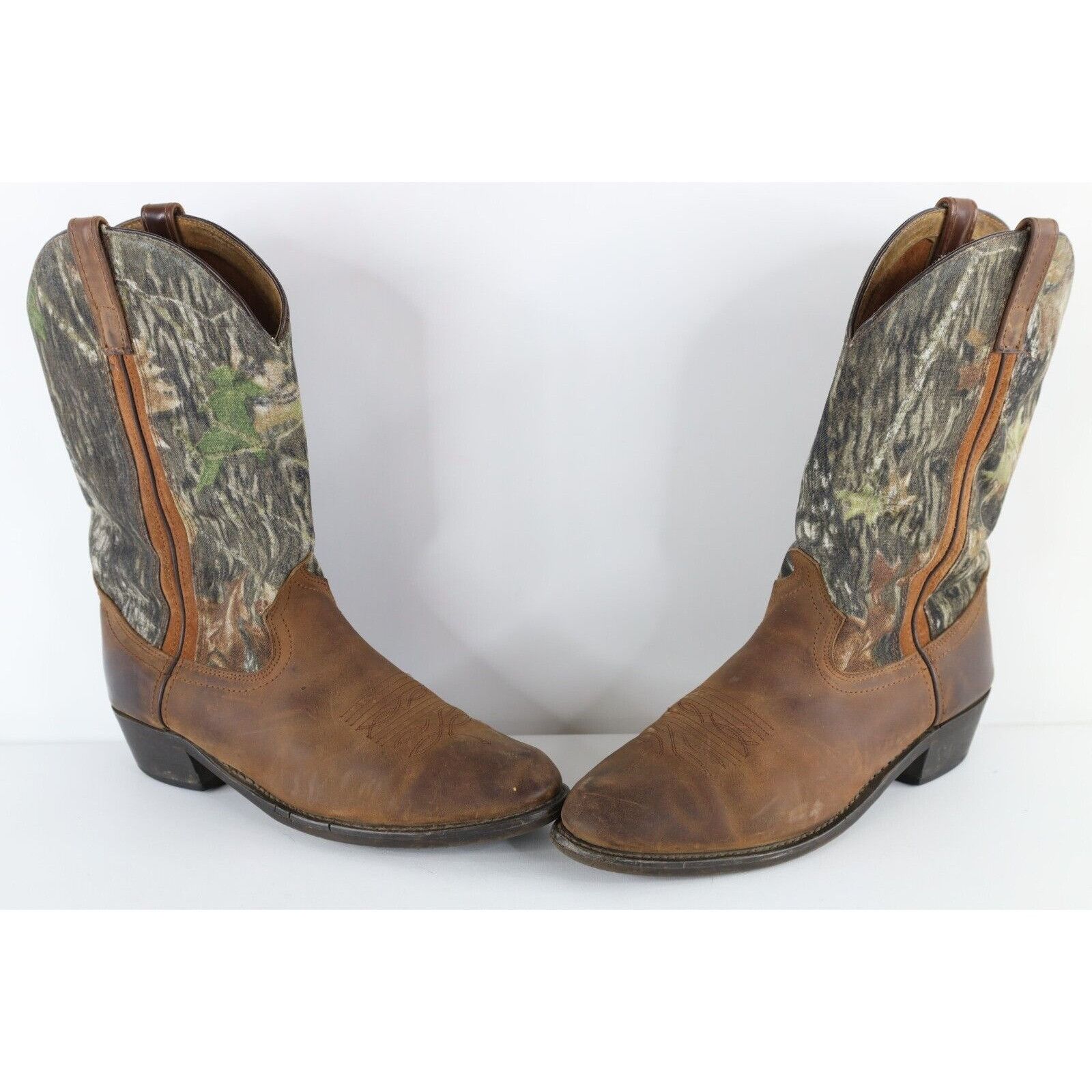 Vintage Vintage Laredo Distressed Leather Camouflage Cowboy Boots Size US 13 / EU 46 - 1 Thumbnail