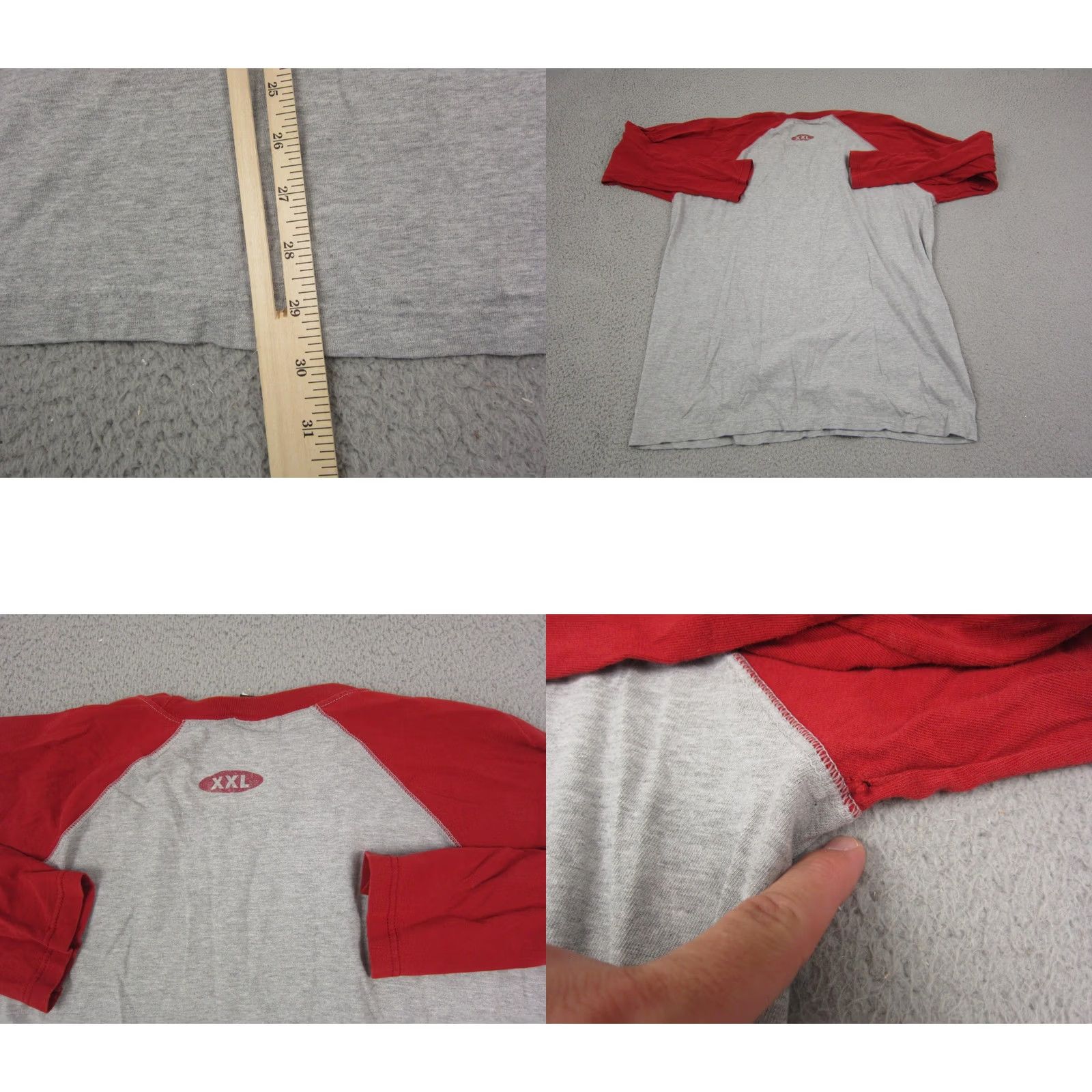 Vintage VINTAGE Buckle Shirt Mens L Gray USA Made 90s Raglan Single Stitch Cotton T-Shirt Size US L / EU 52-54 / 3 - 8 Thumbnail