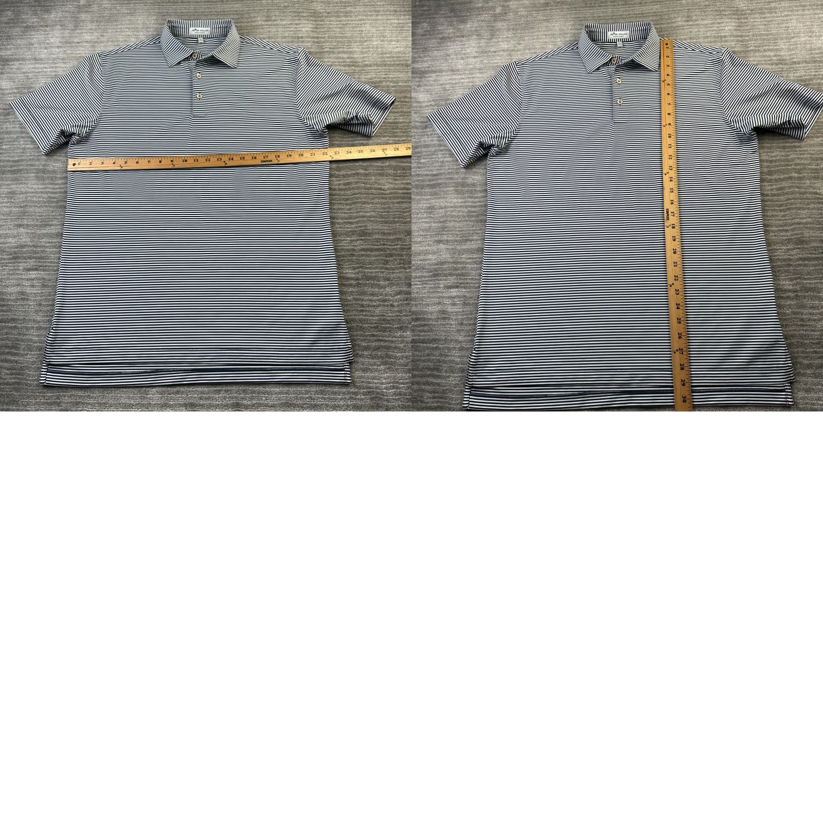 Peter Millar Peter Millar Polo Shirt Mens L White Blue Stripe Casual Summer Comfort Golf Size US L / EU 52-54 / 3 - 8 Thumbnail