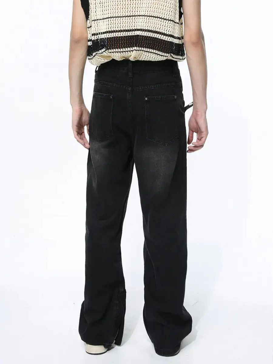 Japanese Brand Retro loose straight leg wide leg jeans Size US 32 / EU 48 - 2 Thumbnail