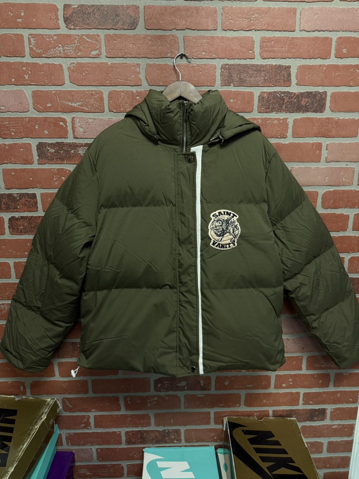 Saint Vanity Green Puffer Jacket (Exlusive) Size XXL