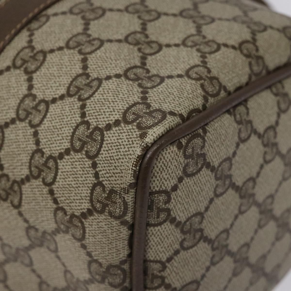 Gucci GUCCI GG Supreme Web Sherry Line Hand Bag Pvc Leather Beige Size ONE SIZE - 10 Thumbnail