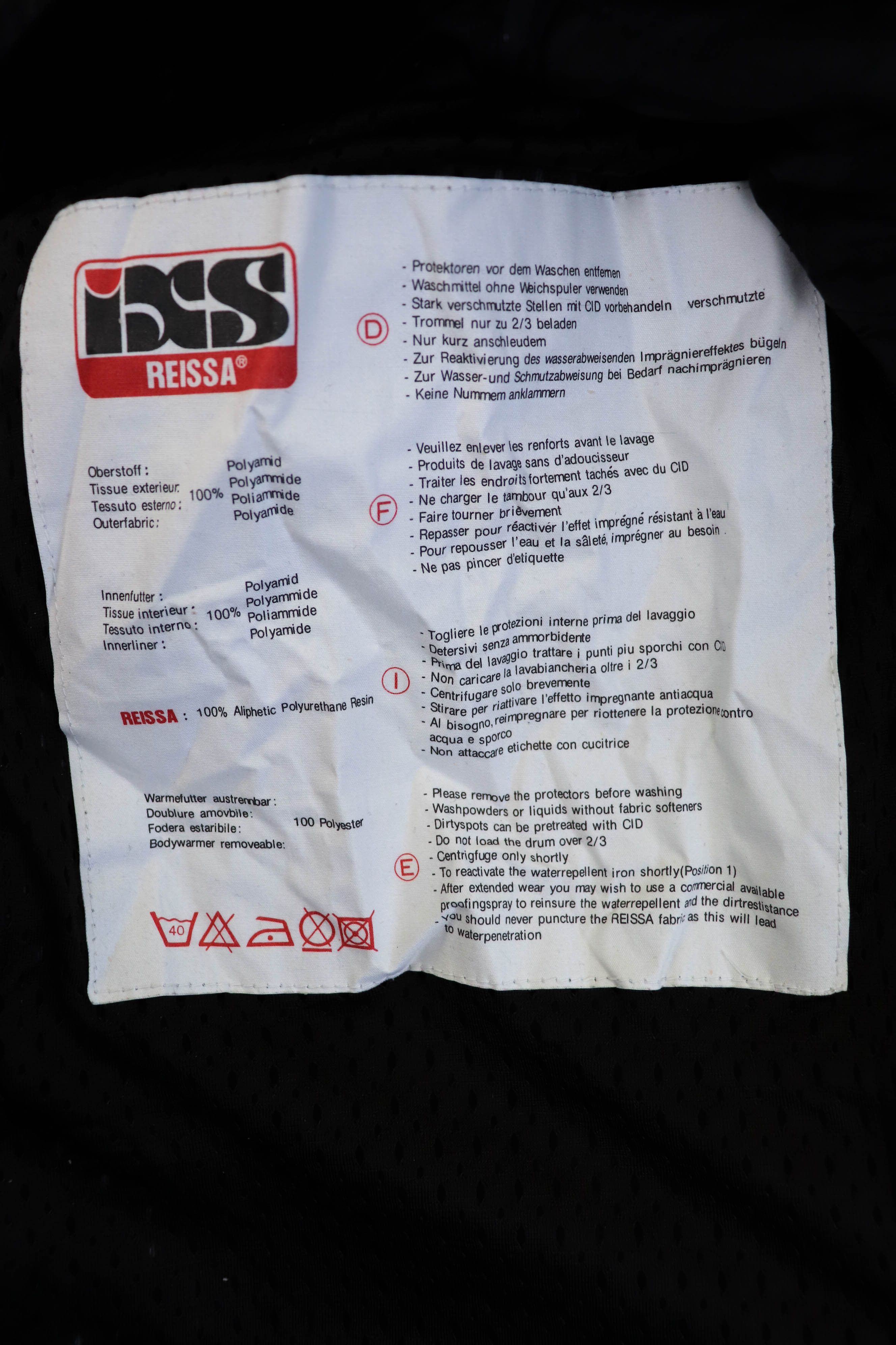 Vintage IXS Vintage Biker Kevlar Cordura Nylon Motorcycle Jacket Size US S / EU 44-46 / 1 - 17 Thumbnail