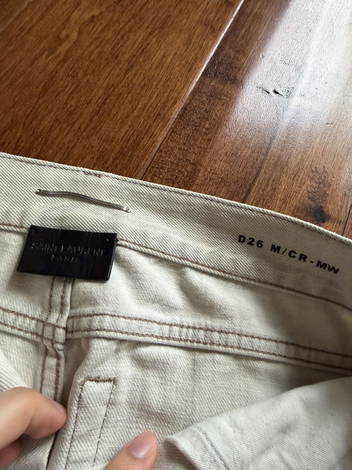 Saint Laurent Paris D26 straight leg jeans Size US 30 / EU 46 - 3 Thumbnail