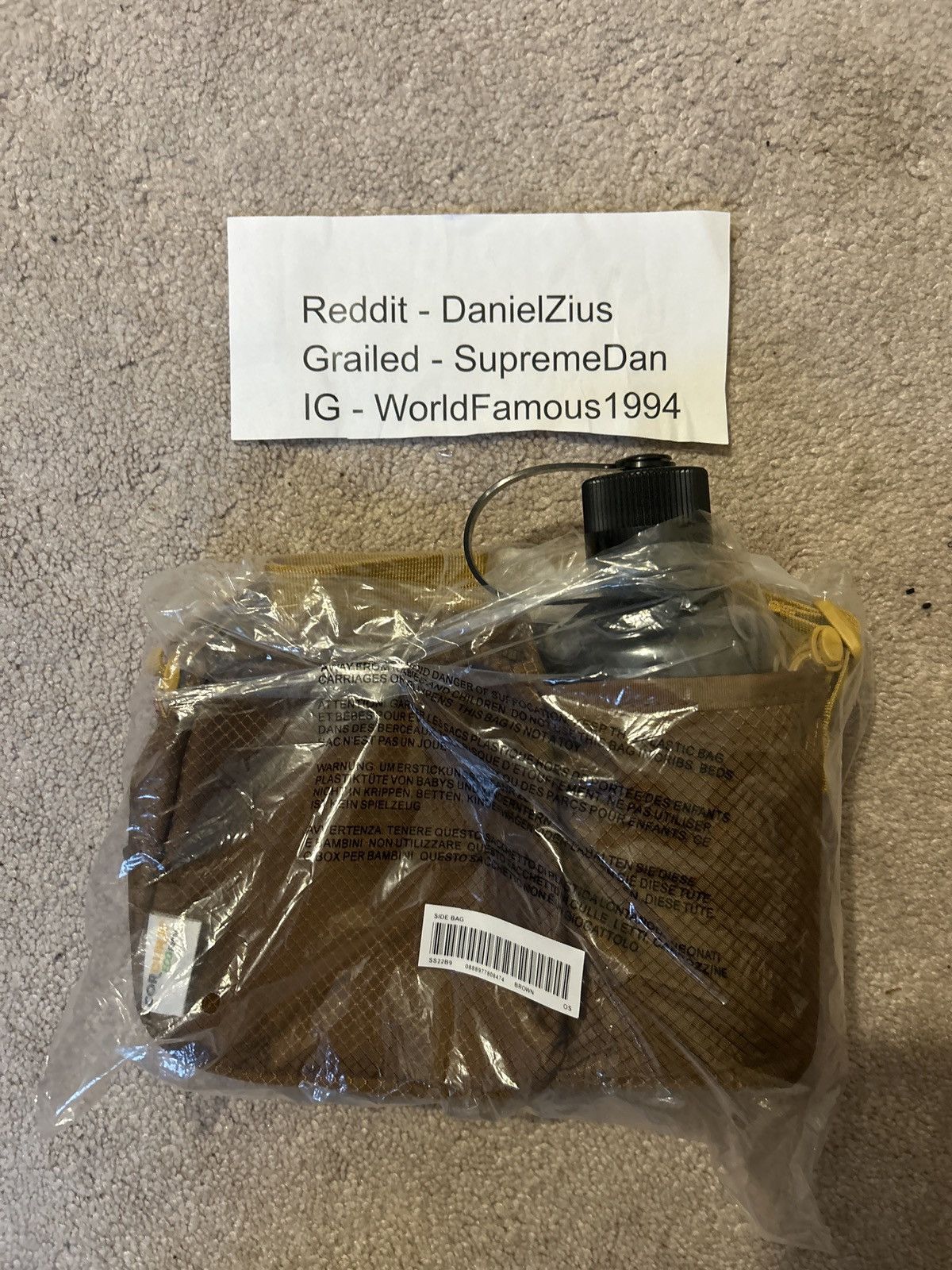 Supreme Supreme Side Bag 'Brown' Size ONE SIZE - 4 Thumbnail