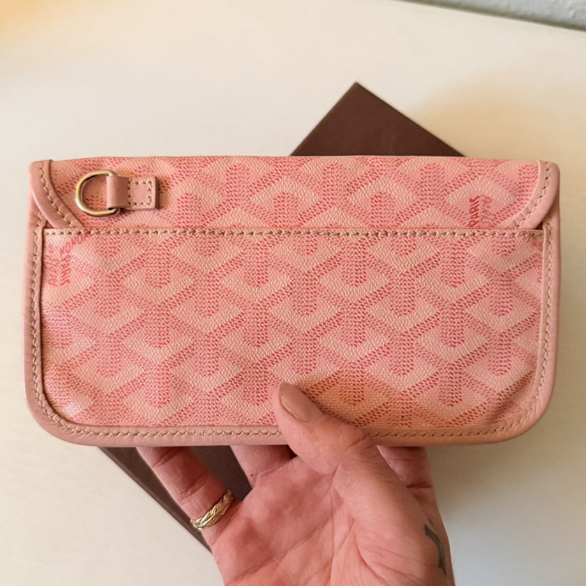 Goyard Goyard Pink Wallet RARE Japan Exclusive Sakura Pearl Pouch Size ONE SIZE - 3 Thumbnail