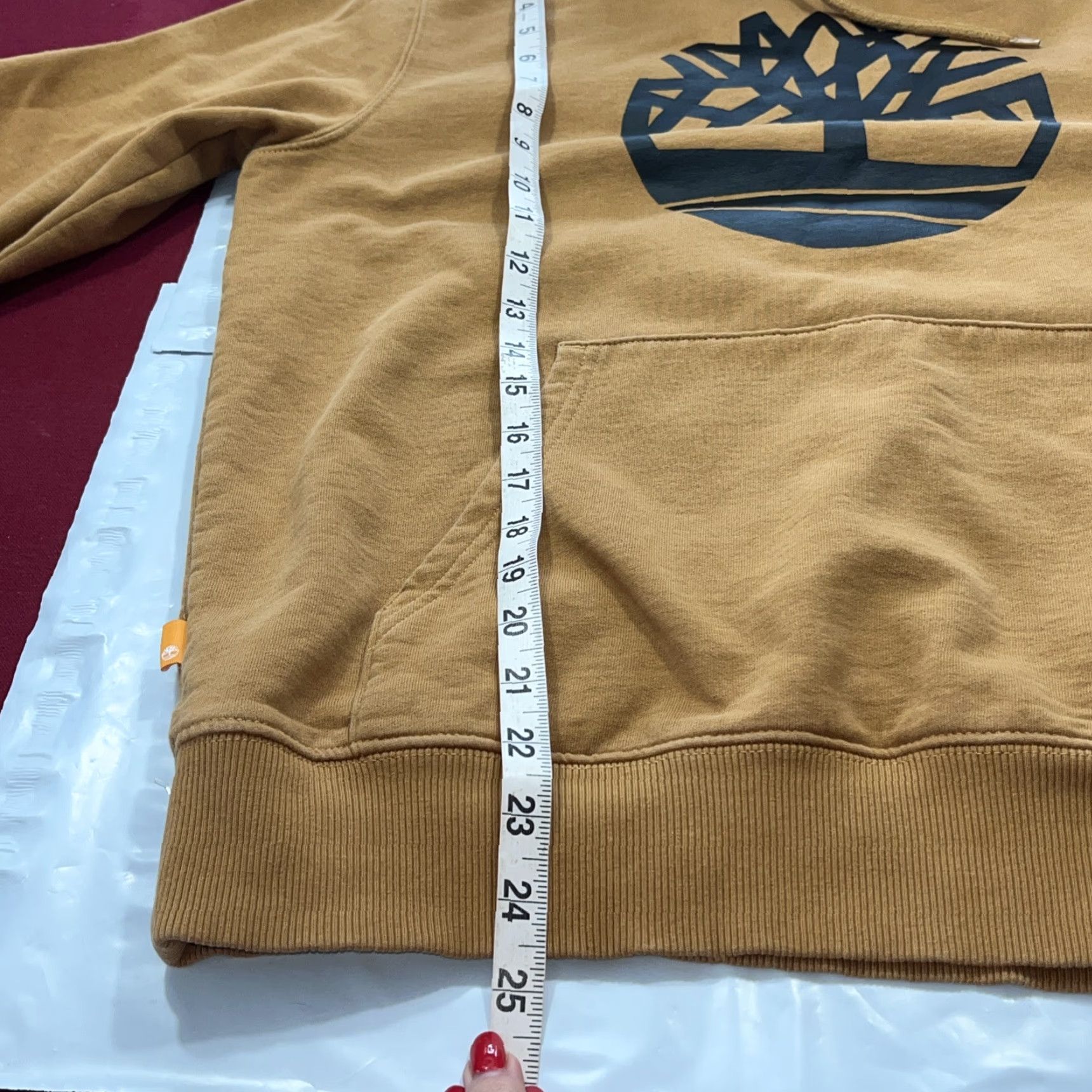 Timberland Timberland Brown Logo Hoodie Mens Black Tree Logo Hooded Sweatshirt, Size Medium Size US M / EU 48-50 / 2 - 7 Thumbnail