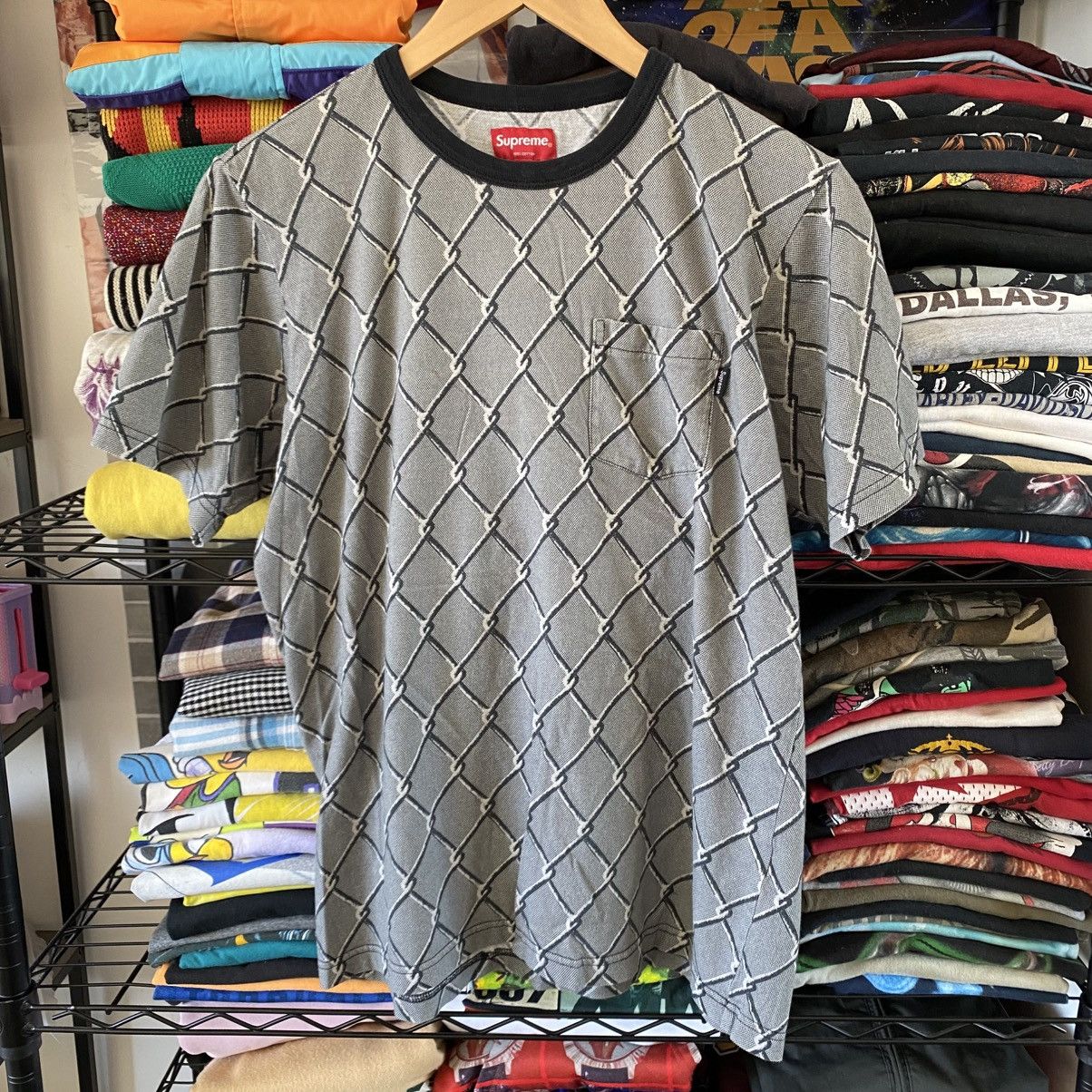Supreme Supreme Chain Link Pocket T-Shirt Black 2014 Size US S / EU 44-46 / 1 - 1 Thumbnail