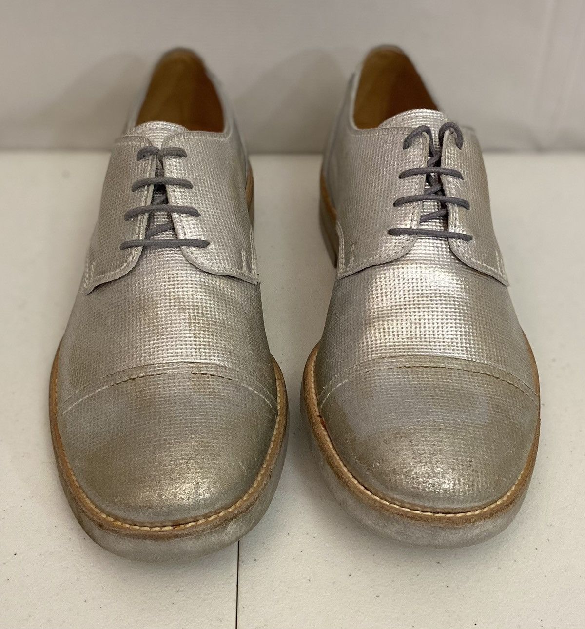 Maison Margiela Maison Margiela 22 🇮🇹 Silver treated TinMan Captoe 7 US New Size US 7 / EU 40 - 3 Thumbnail