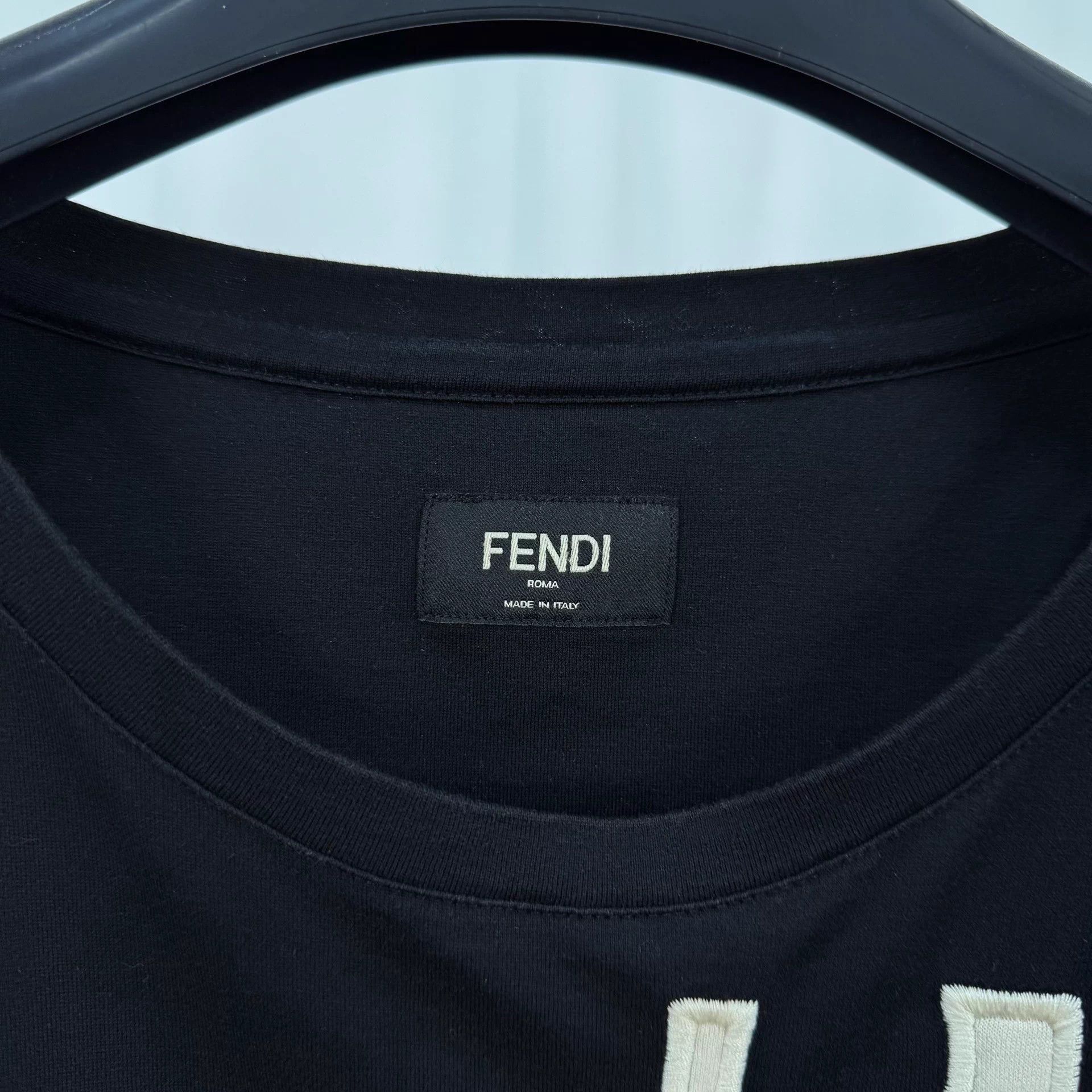 Fendi Fendi Embroidered FF Logo Short Sleeve Tee XL Mint Size XL / US 12-14 / IT 48-50 - 5 Thumbnail