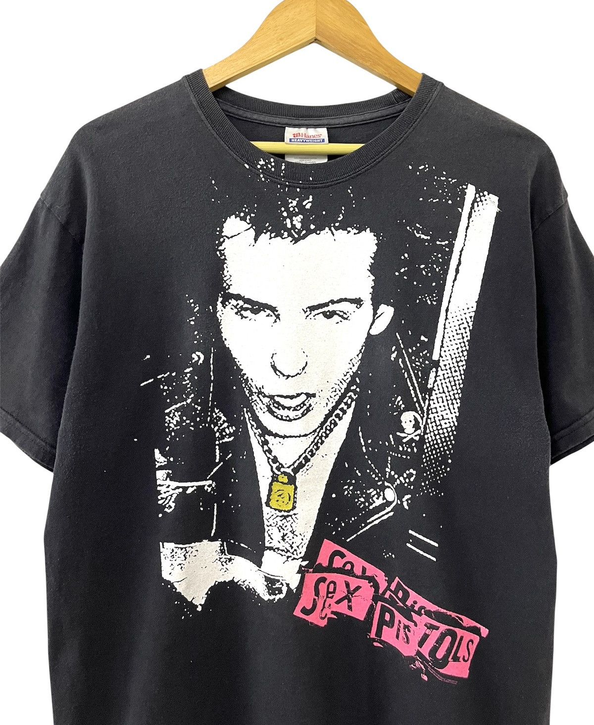 VINTAGE 00s SEX PISTOLS SID VICIOUS PUNK BAND TSHIRT