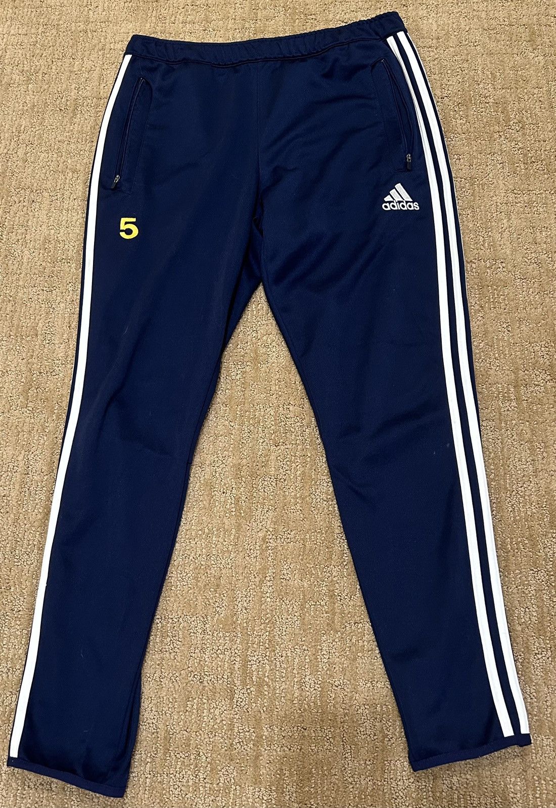 Adidas NAVY BLUE ADIDAS TRACK PANTS | Grailed