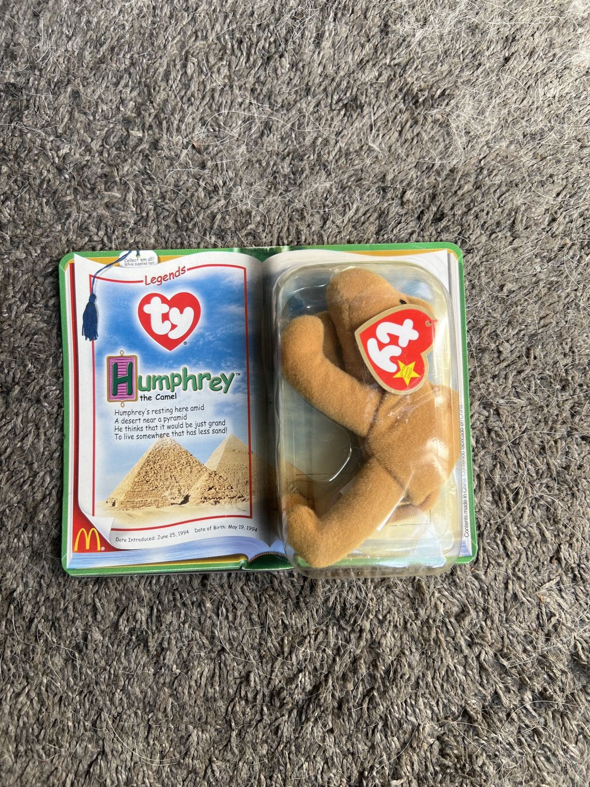 Vintage 2000 McDonald’s Ty Humphrey The Camel Teenie Beanie Baby Size ONE SIZE - 1 Thumbnail