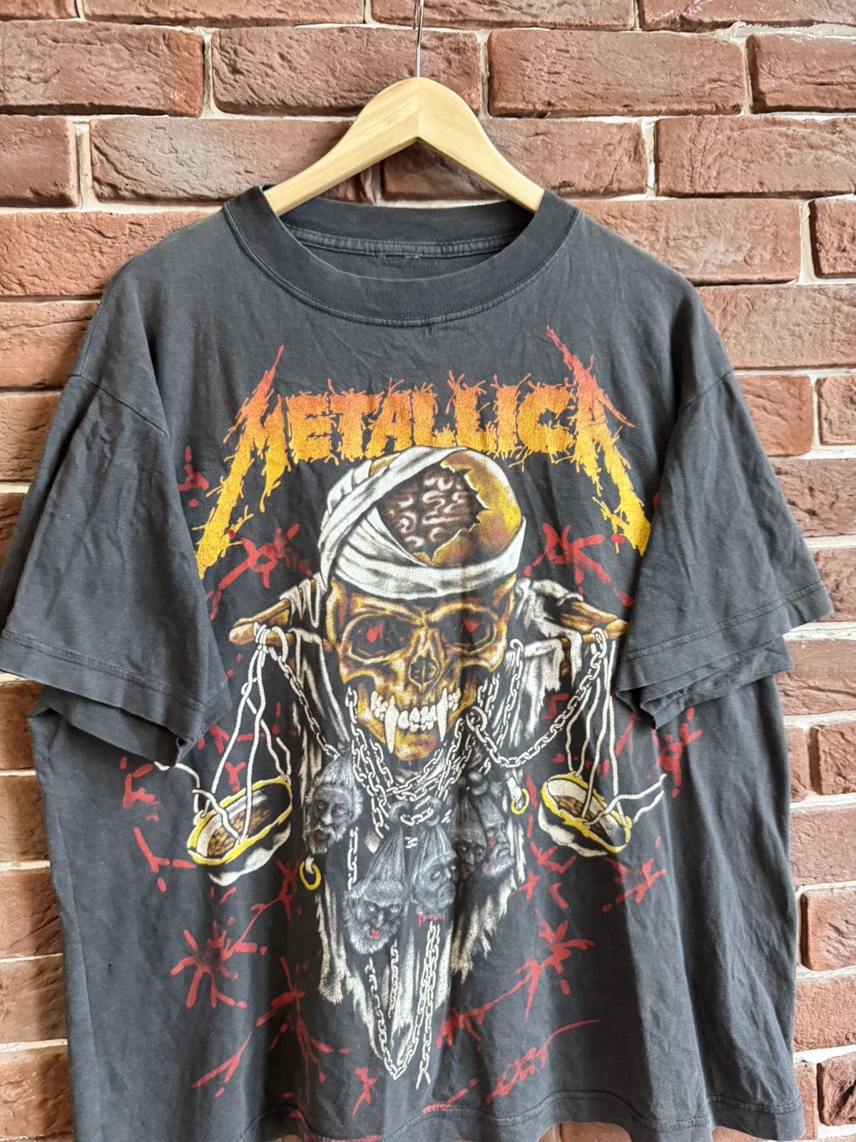 Band Tees Vintage 90s Metallica Spider Print Metal Band Tee L AOP WEB Size US L / EU 52-54 / 3 - 5 Thumbnail