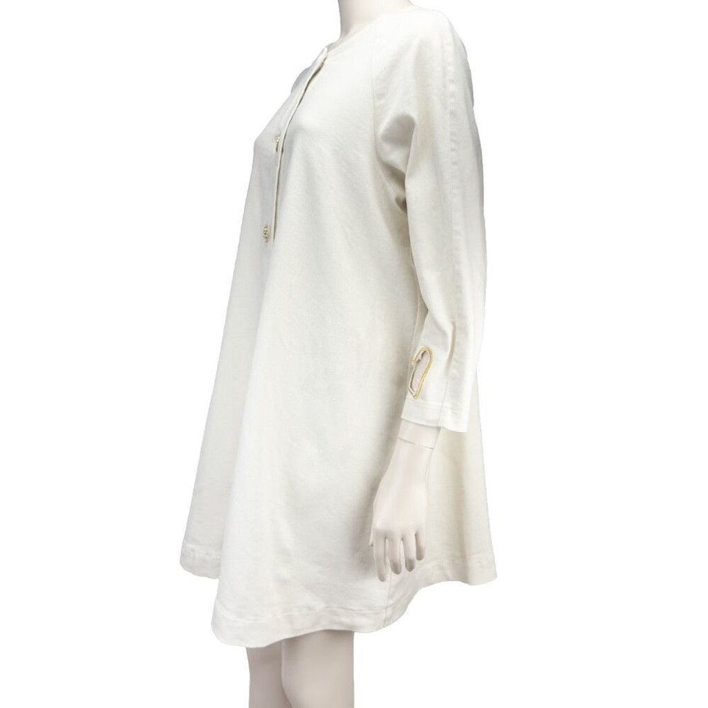 Other NOÉMIAH A-line High-end Button-up Cream Long Jacket Size M/L Size L / US 10 / IT 46 - 2 Thumbnail
