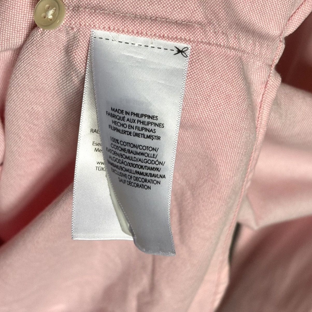 Polo Ralph Lauren Polo Ralph Lauren shirt button up pink large cotton Size US L / EU 52-54 / 3 - 6 Thumbnail