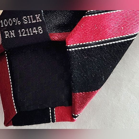 Sean John Striped Silk Tie Classic Party School Work Size ONE SIZE - 4 Thumbnail
