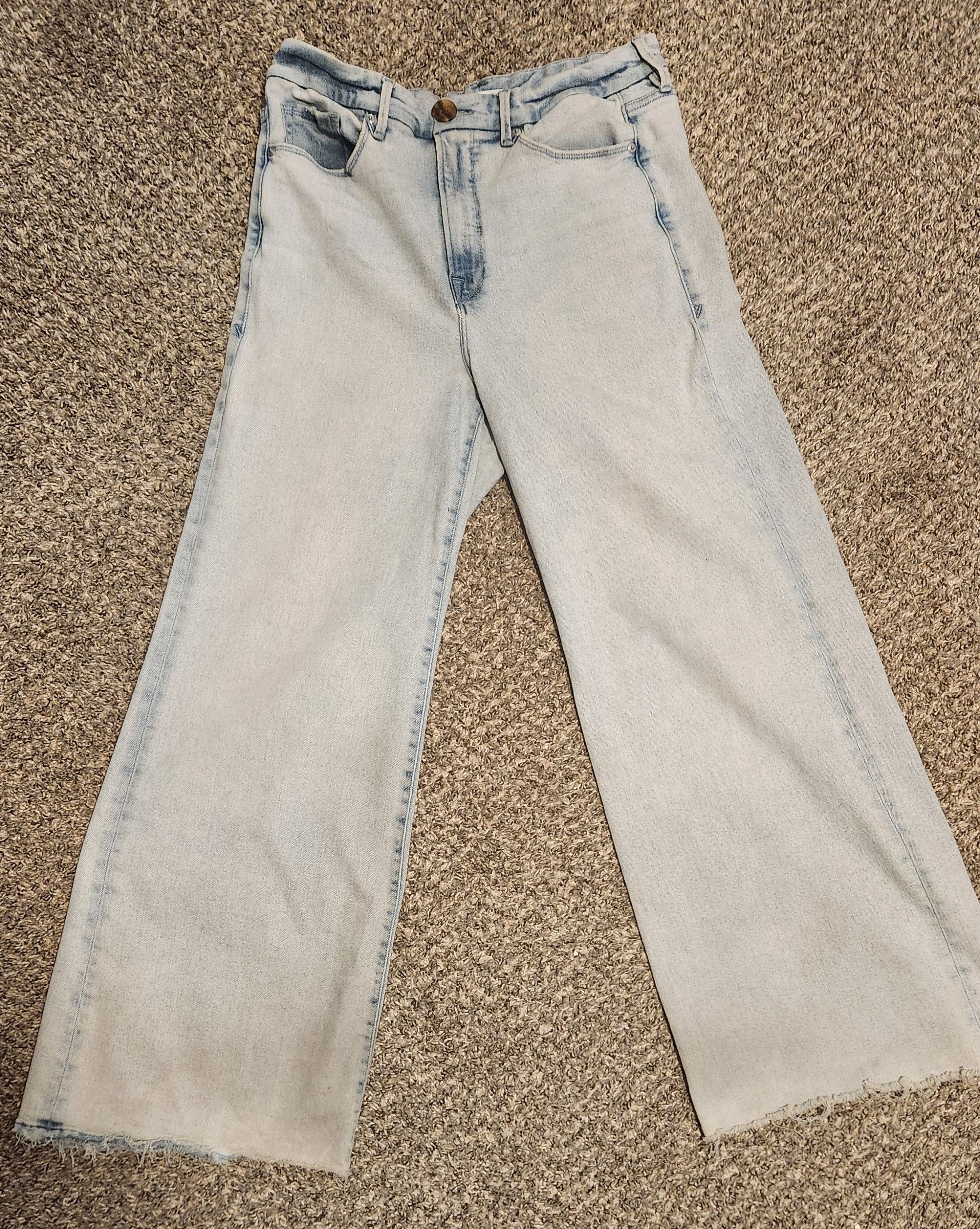 Good American Good American Acid-Wash Palazzo Jeans Size 38" / US 16 / IT 52 - 8 Thumbnail