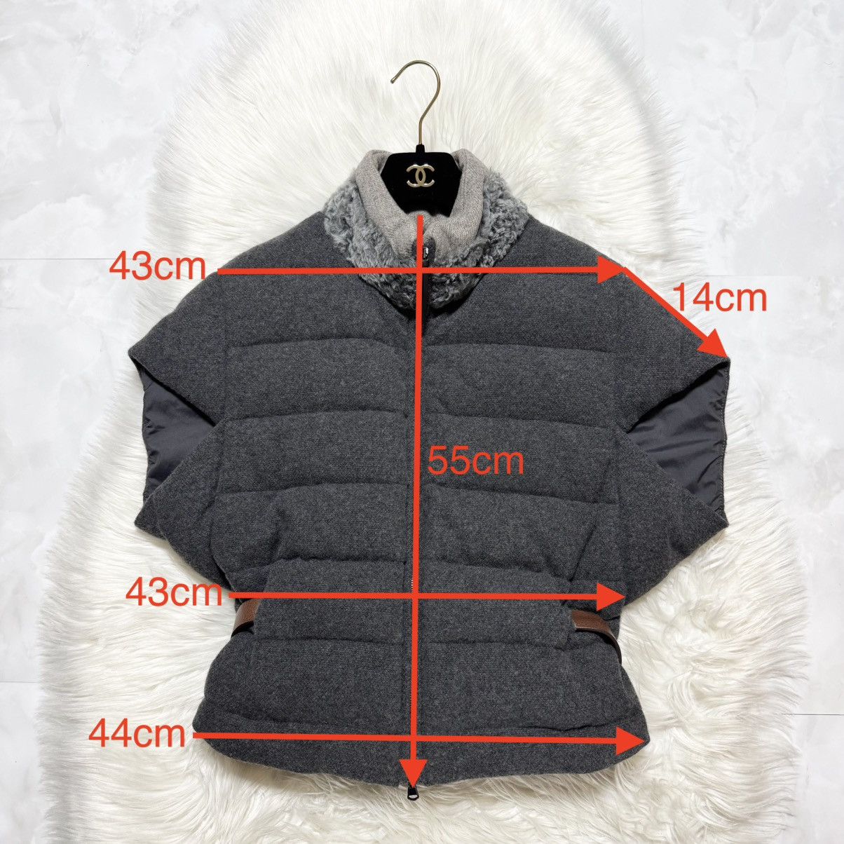 Fabiana Filippi Fabiana Filippi fur collar, belted Puffer Down jacket Size S / US 4 / IT 40 - 5 Thumbnail
