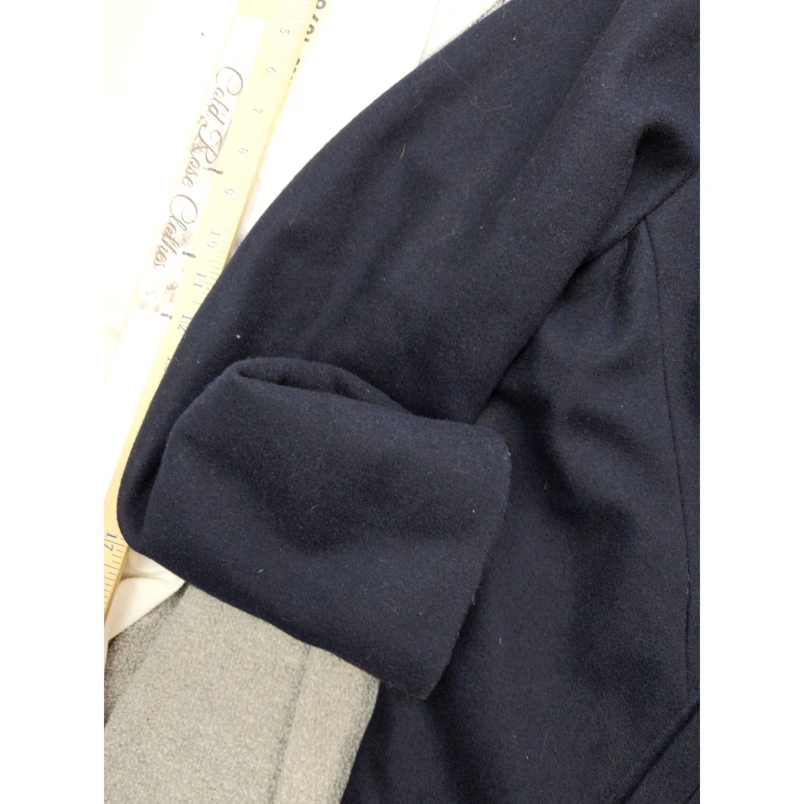 Croft & Barrow VINTAGE Croft & Barrow Coat Mens XL Navy Wool Pea Jacket Quilted Lined Winter Size US XL / EU 56 / 4 - 4 Thumbnail
