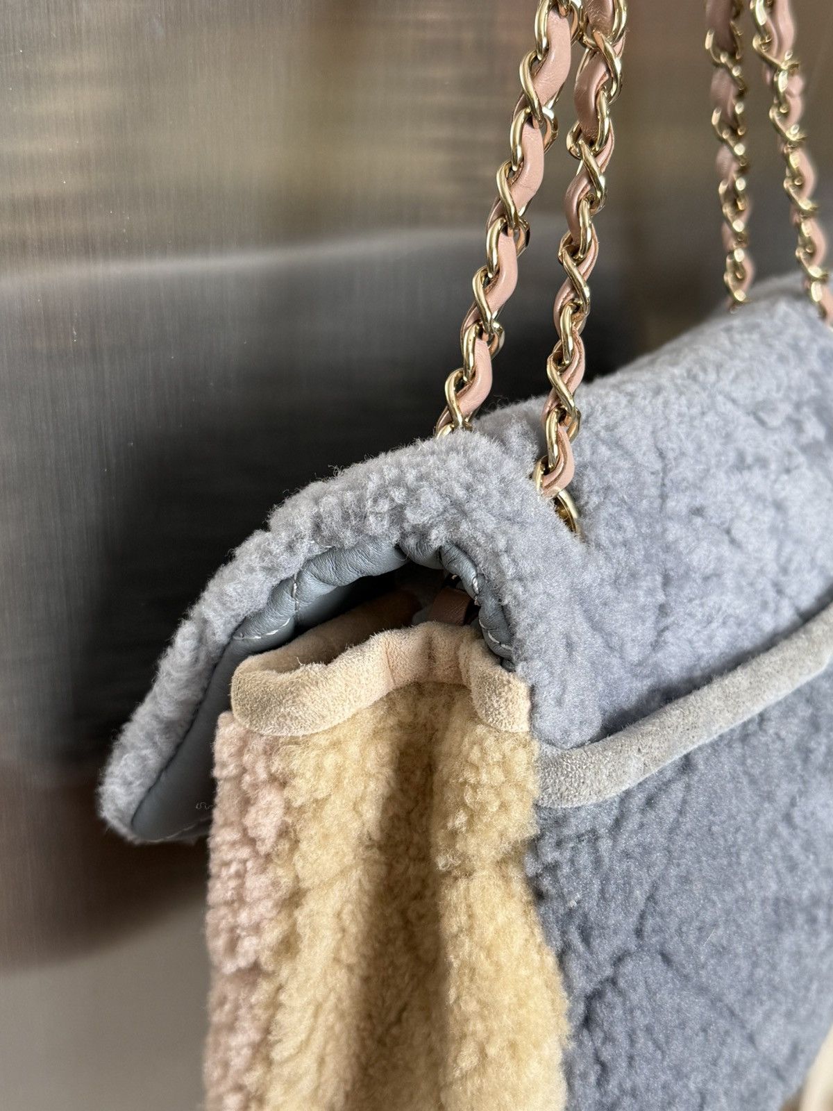 Chanel Chanel multicolor shearling CF bag Size ONE SIZE - 11 Thumbnail