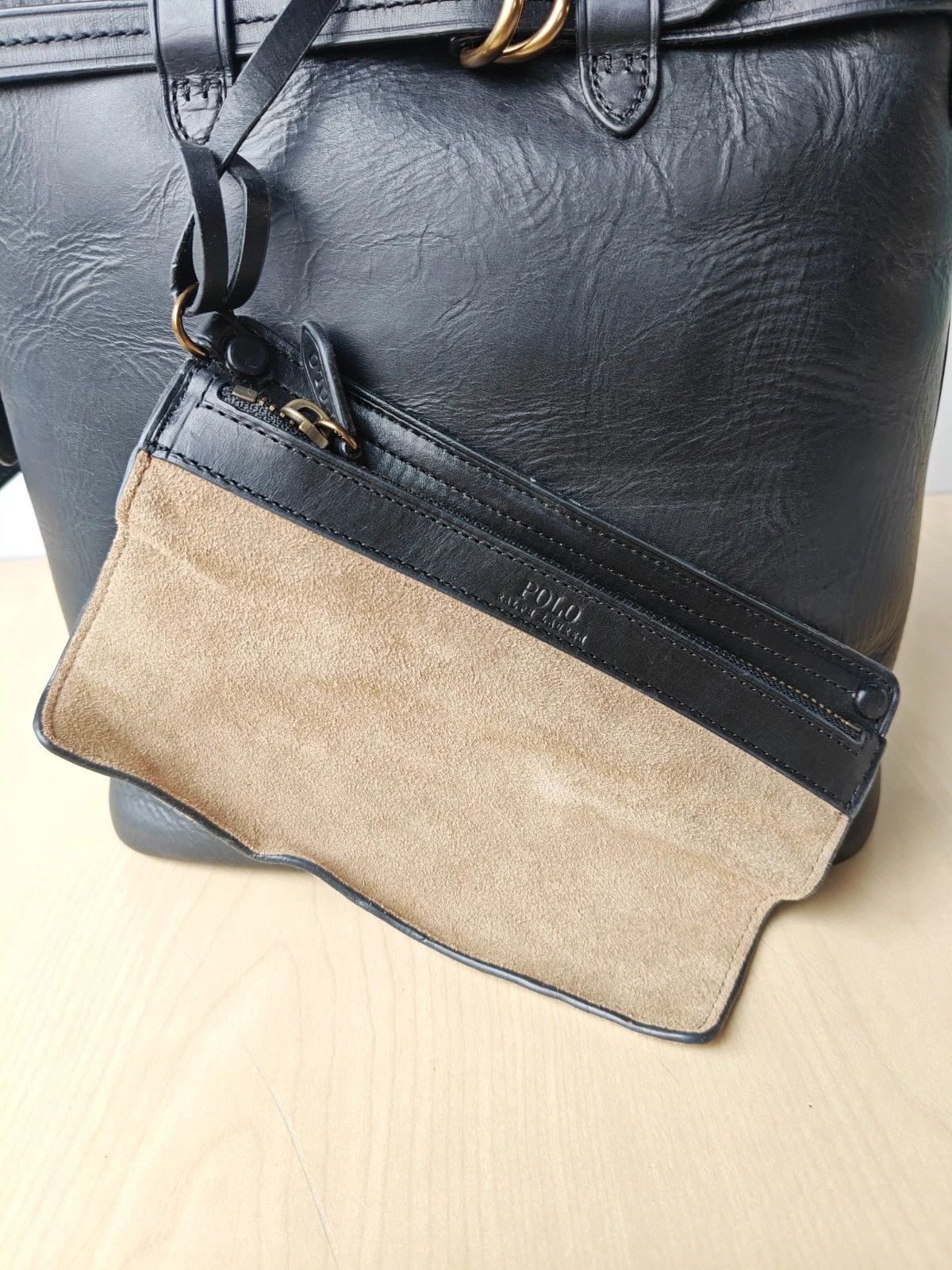 Polo Ralph Lauren Polo Ralph Lauren Bellport Leather Large Bucket Bag FTP 0002 Size ONE SIZE - 8 Thumbnail