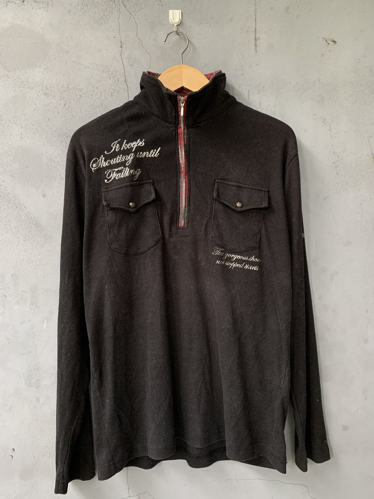 In The Attic Japanese Mind games Poem Mesh Shirt lgb styled Size US L / EU 52-54 / 3 - 3 Thumbnail