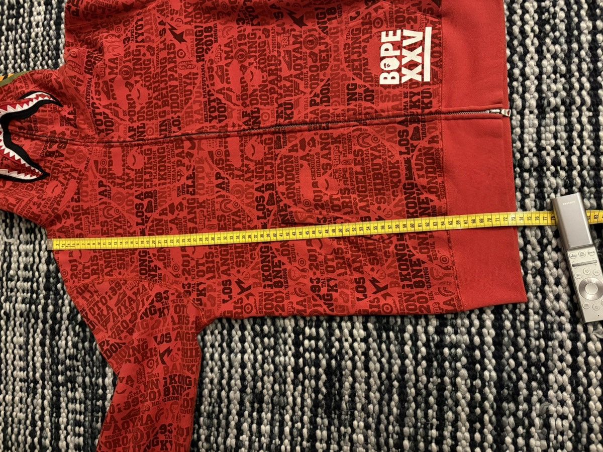 Bape Red XXV Bape hoodie Size US XL / EU 56 / 4 - 22 Thumbnail
