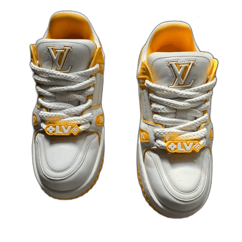 Louis Vuitton LOUIS VUITTON LV TRAINER MAXI Sneakers White Yellow Size US 8.5 / EU 41-42 - 1 Thumbnail