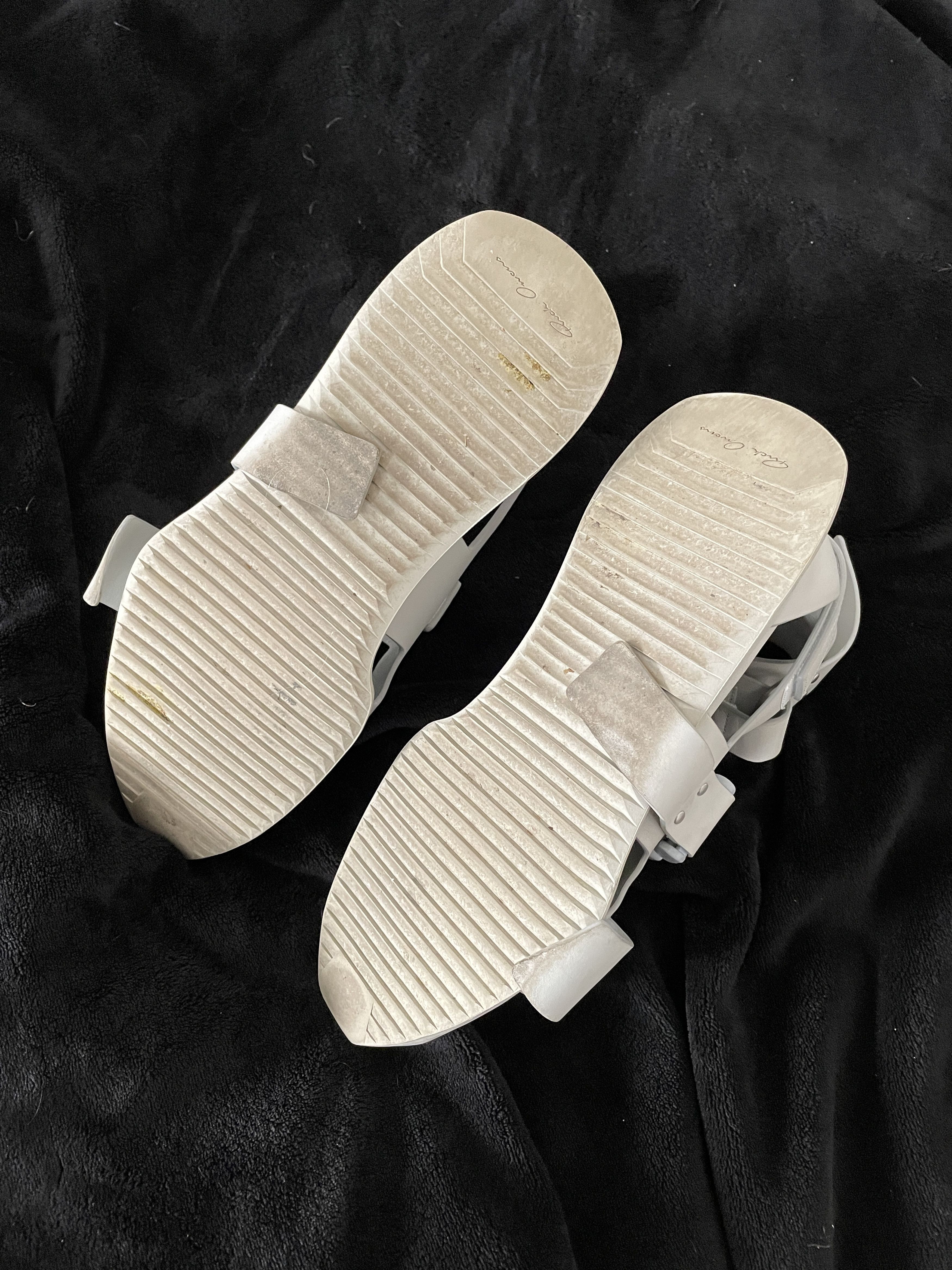 Rick Owens Grey Leather Gladiator Sandals Size 7/40 Size US 7 / EU 40 - 5 Thumbnail