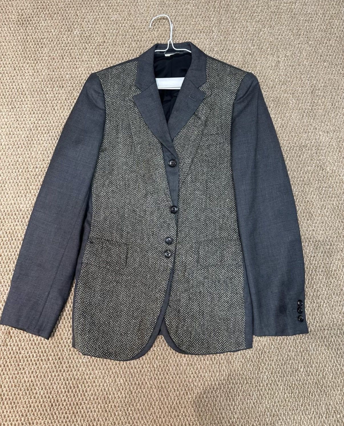 Comme des Garcons Comme des Garçons Grey Paneled Blazer K23 Size US XS / EU 42 / 0 - 1 Thumbnail
