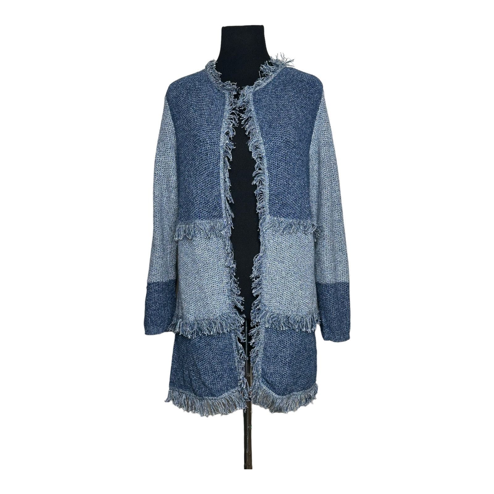 Chicos Chicos Patchworks Open Front Cardigan size 0 - S Size S / US 4 / IT 40 - 1 Thumbnail