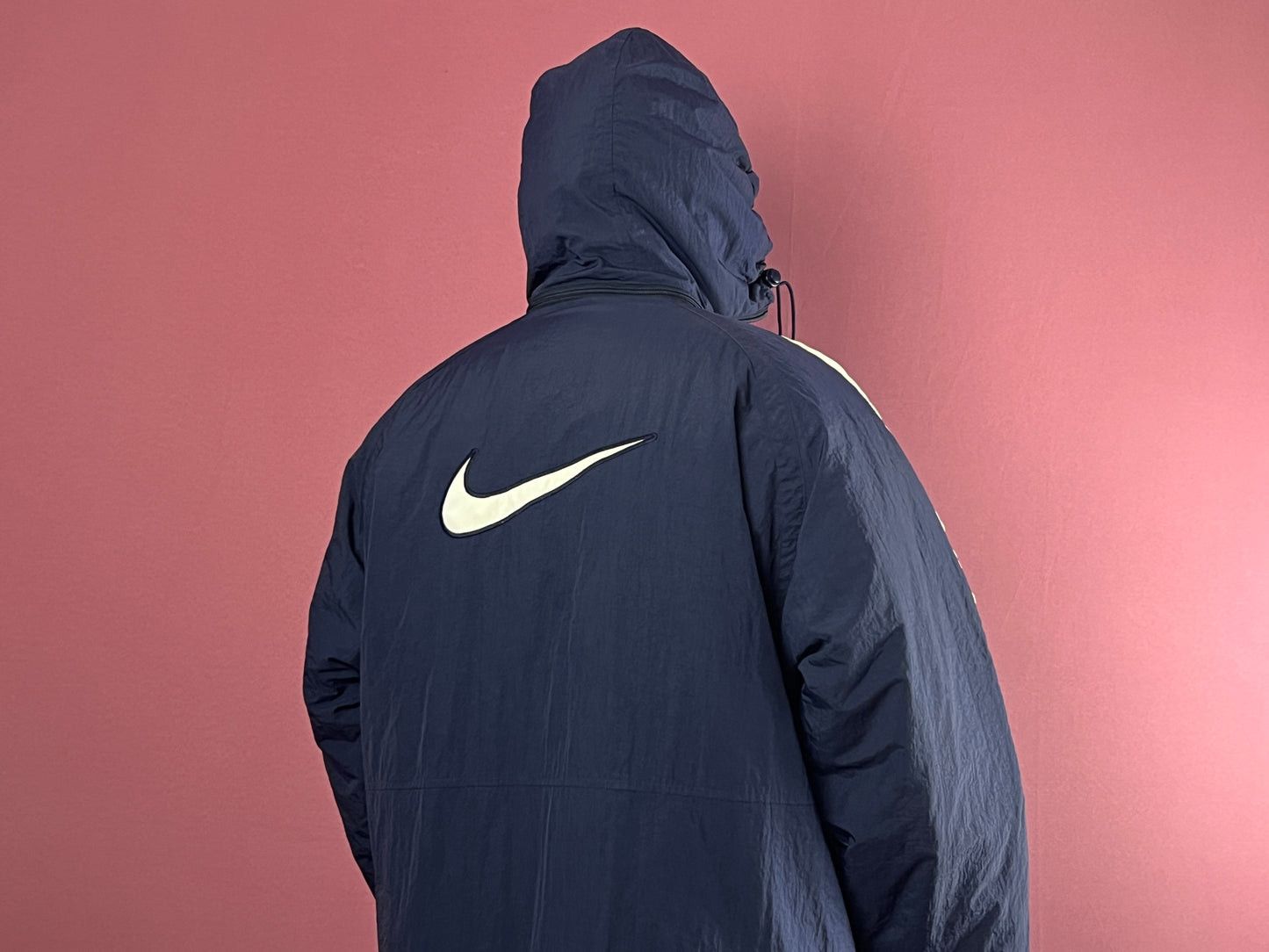 Nike 90s Nike Big Swoosh Vintage Men's Puffer Coat/Jacket - L Size US L / EU 52-54 / 3 - 5 Thumbnail