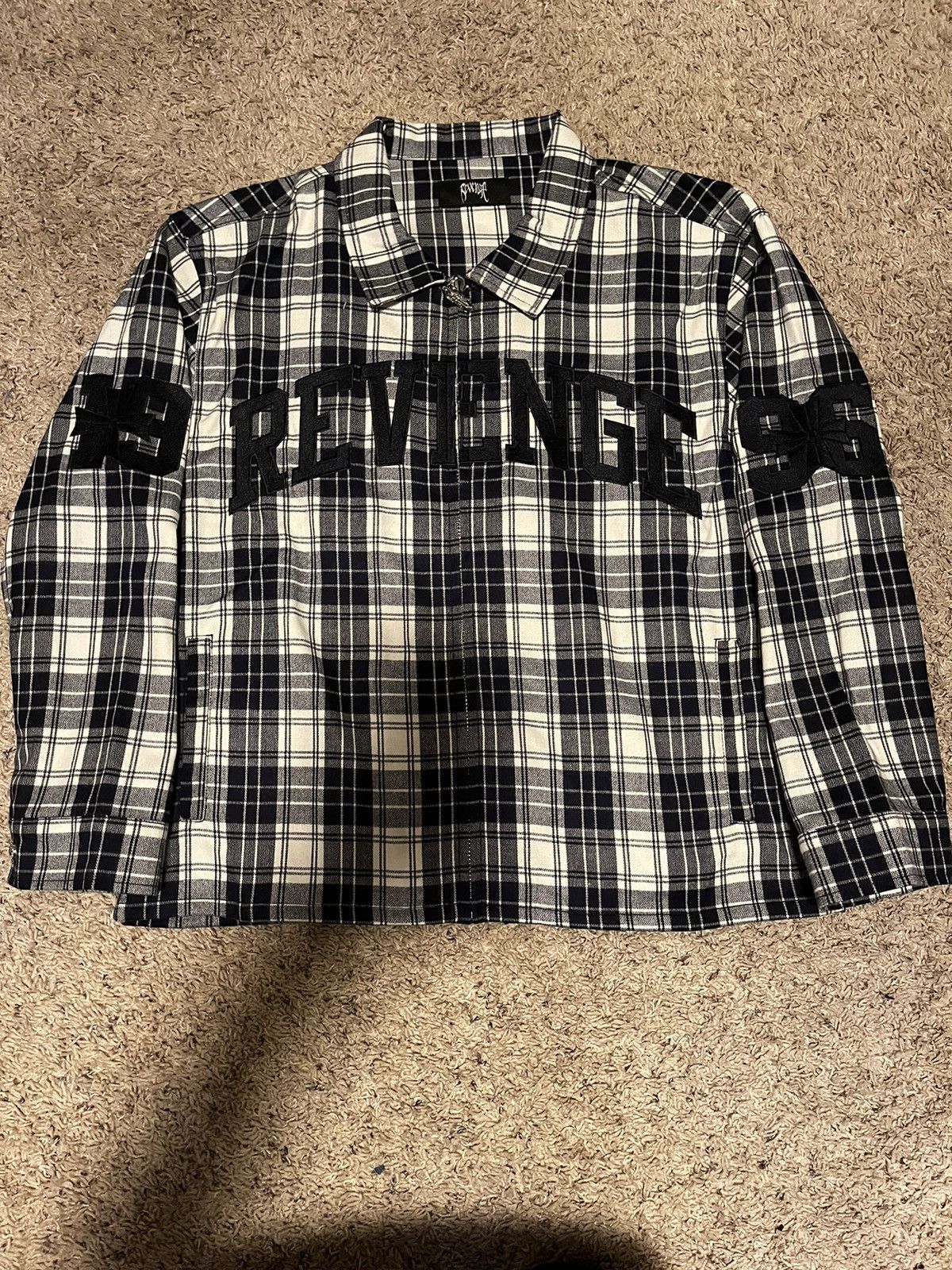 Revenge Valkyrie Embroidered Flannel Size US M / EU 48-50 / 2 - 2 Thumbnail