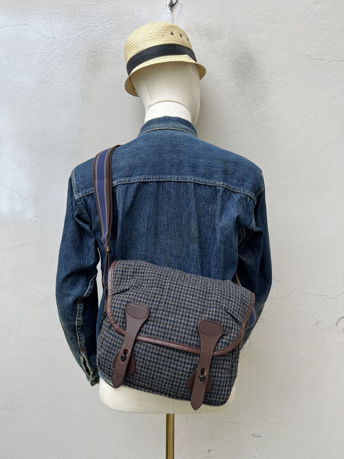 Vintage Porter X Headporter Houndstooth Messenger Bag